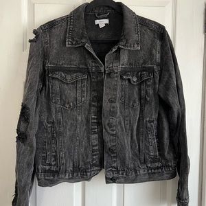 Black jean jacket